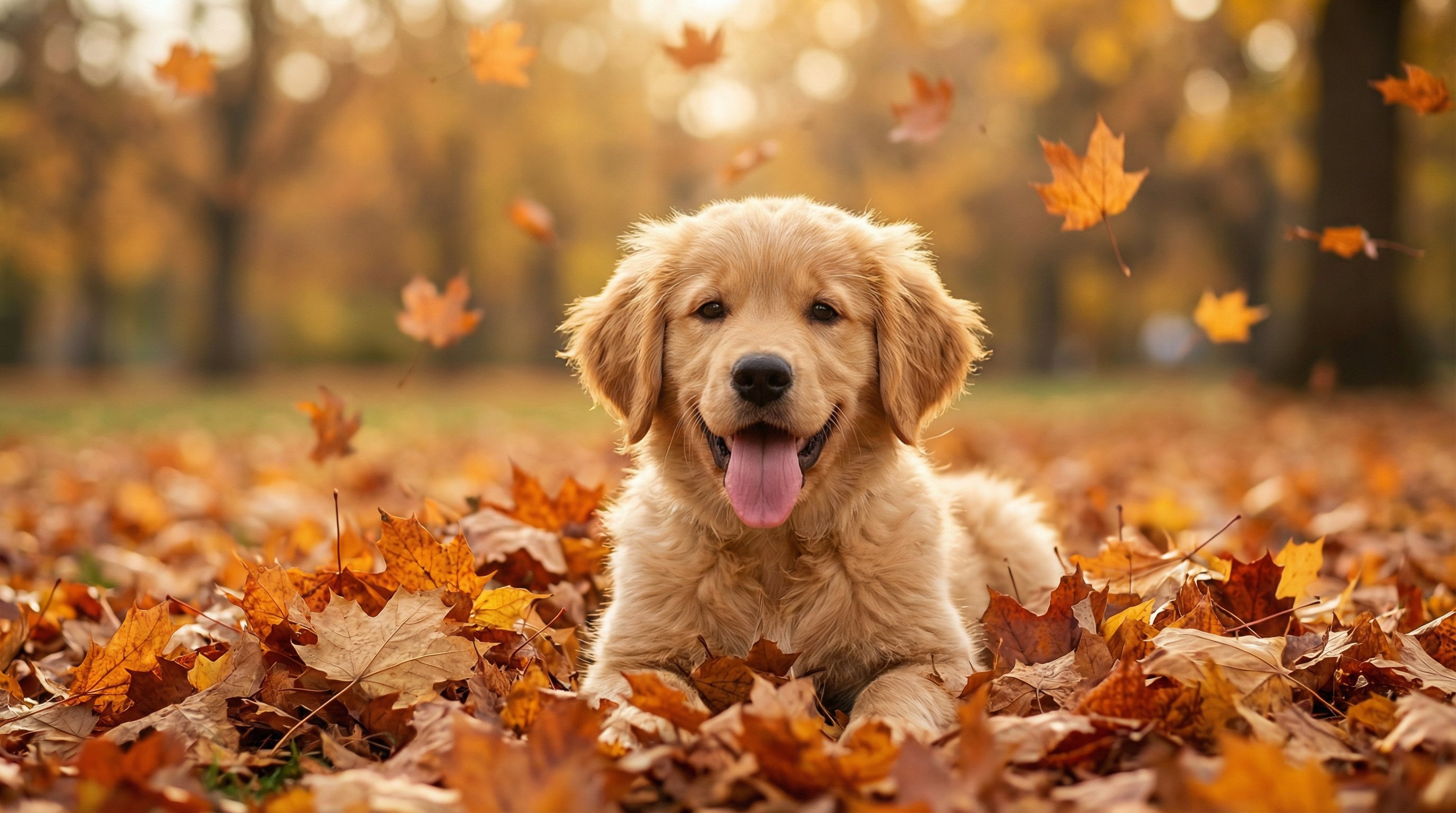 多多视频金毛幼犬秋日视频