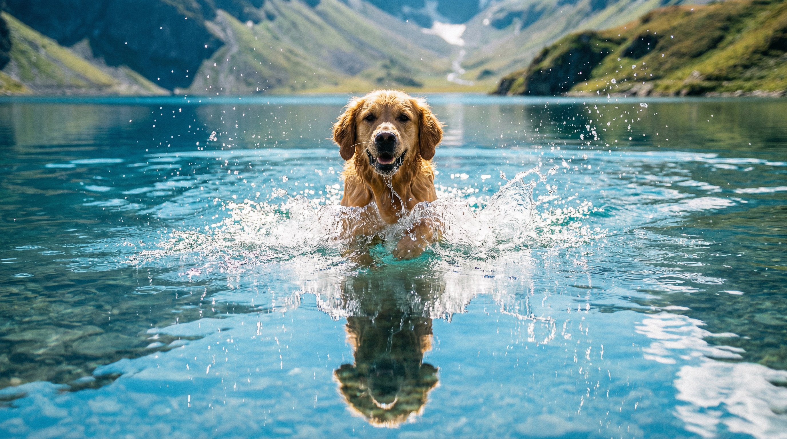 多多视频金毛游泳视频